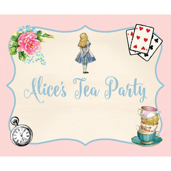 Alice in Wonderland Party Sign