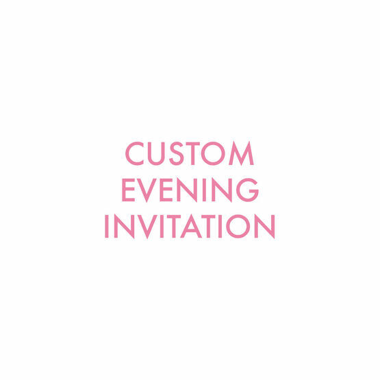 Custom Evening Reception Invitation