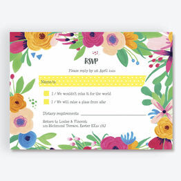 Floral Fiesta RSVP Card