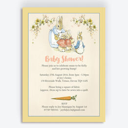 Flopsy Bunnies Beatrix Potter Baby Shower Invitation
