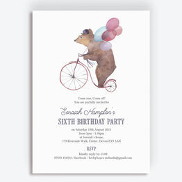 Circus Friends Birthday Party Invitation