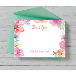 Pastel Floral Thank You Card