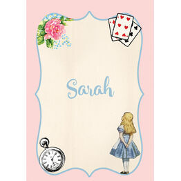 Alice in Wonderland Name Cards - Set of 9