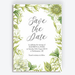 Greenery Wedding Save the Date
