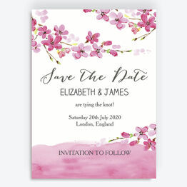 Cherry Blossom Save the Date