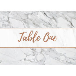 Marble & Copper Table Name