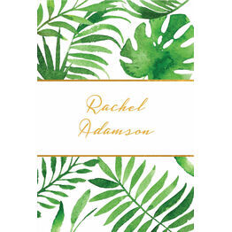 Tropical Leaves Place Cards - Set of 9