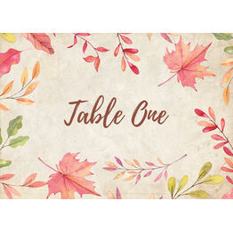Autumn Leaves Table Name