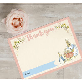 Pack of 10 Beatrix Potter Flopsy Bunnies Thank You Cards