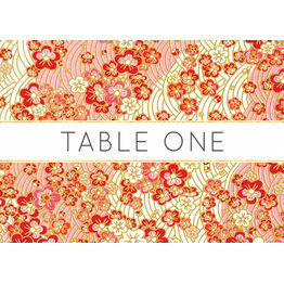 Origami Floral Table Name