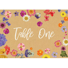 Pressed Flowers Table Name
