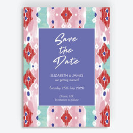 Summer Festival Wedding Save the Date