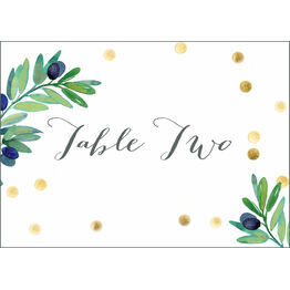 Olive Wreath Table Name