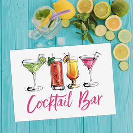 Cocktail Bar Wedding / Party Printable Sign