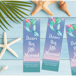 Mermaid Bookmark Printable Party Favours