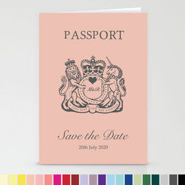Passport Travel Themed Wedding Save The Date
