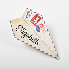 Paper Airplane Wedding Place Cards