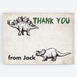 Jurassic Dinosaur Thank You Card