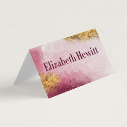 Plum & Gold Place Cards