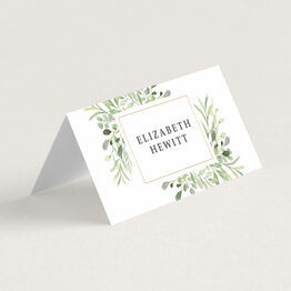 Greenery Frame Place Cards