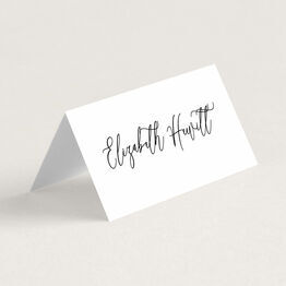 Minimal Calligraphy Style Place Cards