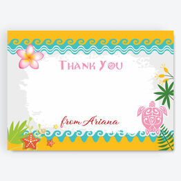 South Pacific Tropical Island Thank You Cards