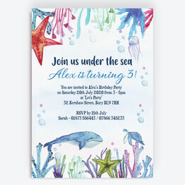 Under the Sea Party Invitation