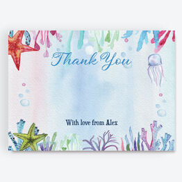 Under the Sea Thank You Card