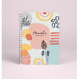 Personalised Abstract A5 Notebook