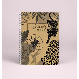 Personalised 'Wild Heart' A5 Notebook