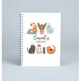 Personalised Cats Notebook
