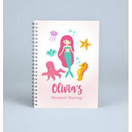 Personalised Mermaid Notebook