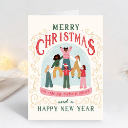 Pack of 10 'We rise by lifting others' Christmas Cards