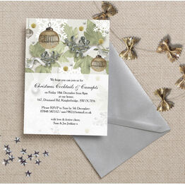 Personalised 'Christmas Sparkle' Party Invitations