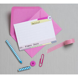 Personalised 'Washi Tape' Thank You Cards