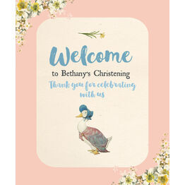 Beatrix Potter Jemima Puddle-Duck Welcome Sign