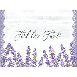 Lilac & Lavender Table Name