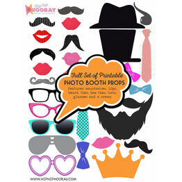 Full Set of Printable Photo Booth Props