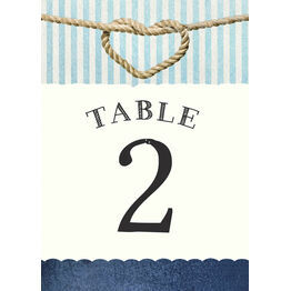 Nautical Knot Table Number