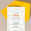 Pastel Confetti Children's Birthday Party Invitation additional 4
