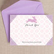 Pastel Bunny Personalised Thank You Card additional 2