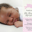 Pastel Bunny Birth Announcement Card additional 2