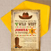 Cowboy Wild West Birthday Party Invitation additional 4