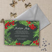 Hand Painted Leaves & Berries Christmas Party Invitation additional 1