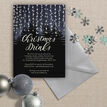 Forest Fairy Lights Personalised Christmas Party Invitation additional 1