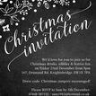 Chalkboard Style Personalised Christmas Party Invitation additional 2