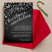 Chalkboard Style Personalised Christmas Party Invitation additional 1