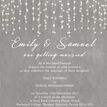 Dove Grey Fairy Lights Wedding Invitation additional 5