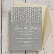 Dove Grey Fairy Lights Save the Date additional 2