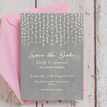 Dove Grey Fairy Lights Save the Date additional 3